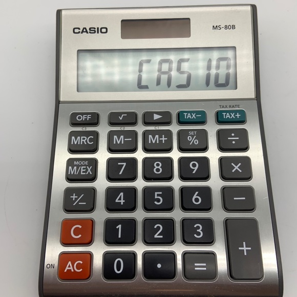 Casio MS-80B Solar Powered Standard Function Desktop Calculator Working! - Picture 6 of 9